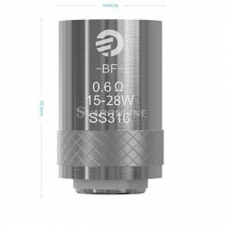 Joyetech Head Coil BF SS316-0.6 Ohm Ricambio Per Atomizzatore Cubis Aio