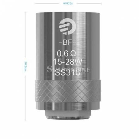 Joyetech Head Coil BF SS316-0.6 Ohm Ricambio Per Atomizzatore Cubis Aio