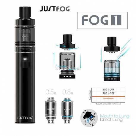 Justfog FOG-1 1500mAh 2ml Kit Completo TPD Ready Colore Nero