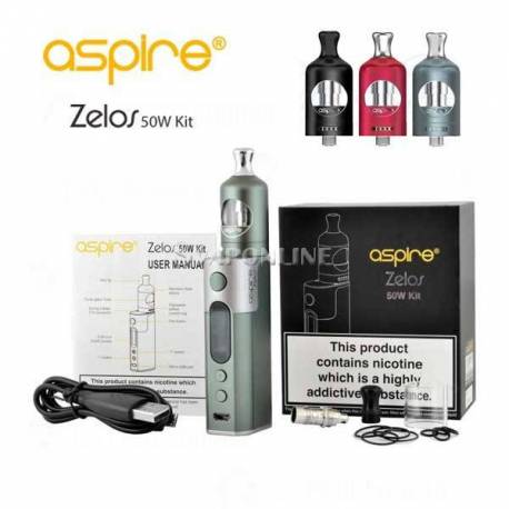 Aspire Zelos 50w Con Nautilus 2 Kit Completo 2500mAh Colore Rosso