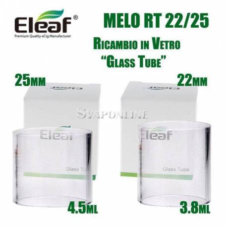 Eleaf Melo RT 22-25 Ricambio In Vetro Glass Tube 
