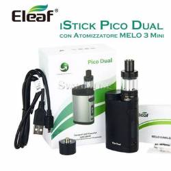 Eleaf IStick Pico Dual 200w Con Melo 3 Mini Colore Metallico