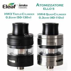 Eleaf Atomizzatore 2ml Estendibile A 4ml HW3 Triple-Cylinder 0.2ohm 50-130w