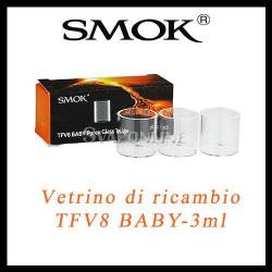 Smok TFV8 BABY ricambio vetro pyrex Glass Tube 