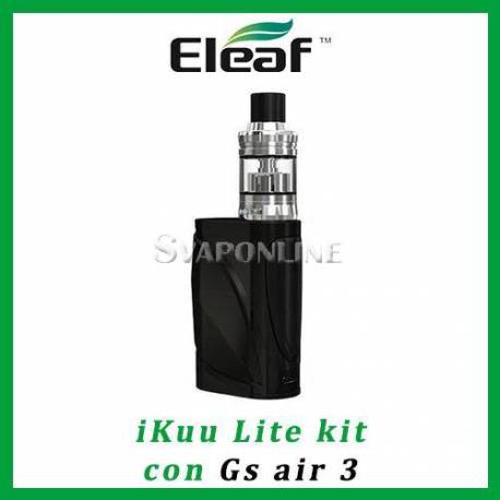 eleaf ikuu lite kit con atomizzatore gs air 3 nero
