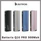 Justfog Batteria Q16 Pro 900mah Metallico Nero