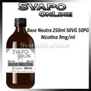 Base Neutra 250ml Nicotina 9mg 50VG 50PG Svapoonline