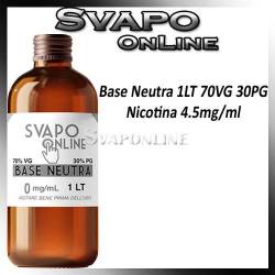 Base Neutra 1LT con Nicotina 4.5mg 70VG 30PG Svapo Online
