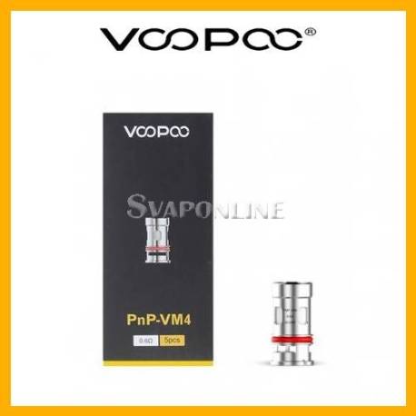 Resistenze Voopoo PnP Mesh VM4 0.6ohm per Vinci Drag Argus 5 pezzi