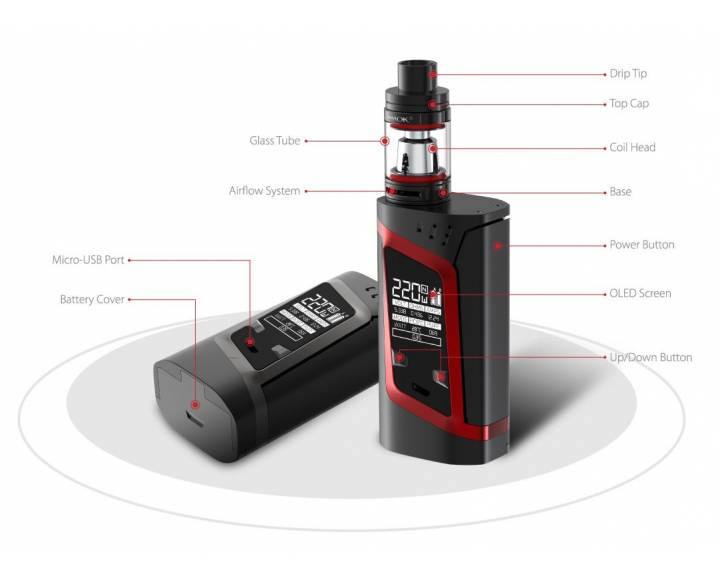 Alien Kit 220w Con Tfv8 Baby Smok 7