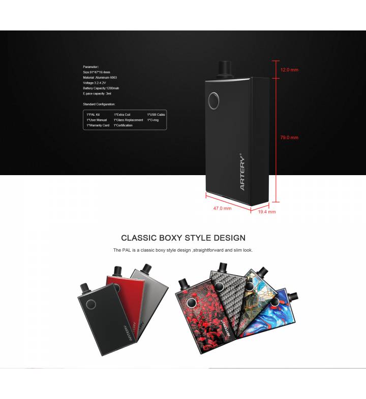 Kit Artery Pal Aio 1200mah 3ml 1 Kit Artery Pal Aio 1200mah 3ml 1