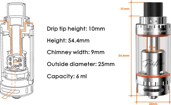 Geek Vape Griffin 25 Top Airflow Rta 6 2ml 3