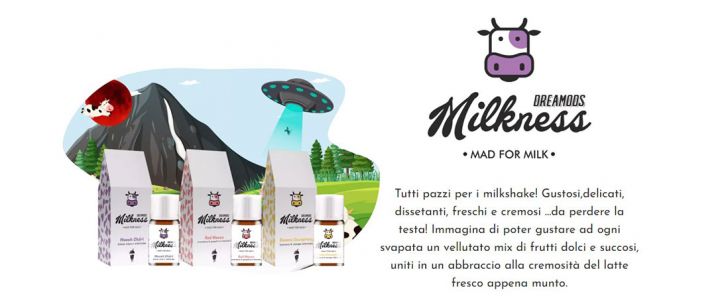 Aromi Dreamonds Milkness - Gustosi,delicati, dissetanti, freschi e cremosi …da perdere la testa!