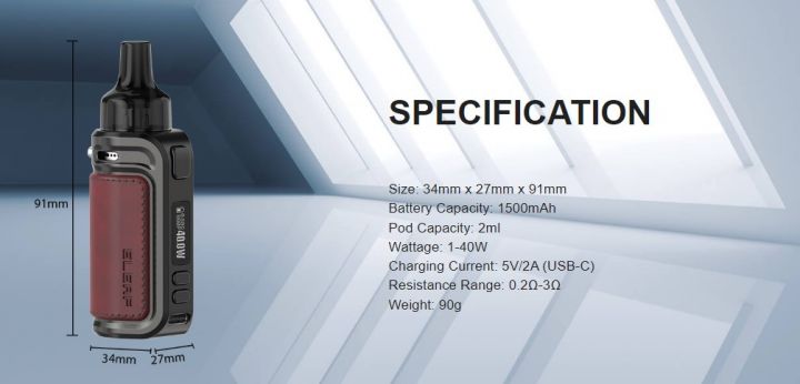 Specifiche iSolo Air Kit 1500mAh