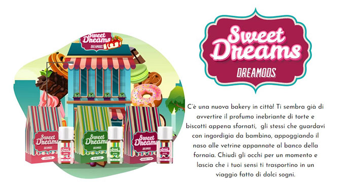 Aromi Dreamonds Sweet Dreams - Profumo inebriante di torte e biscotti appena sfornati, chiudi gli occhi per un momento e lascia che i tuoi sensi ti trasportino in un viaggio fatto di dolci sogni.
