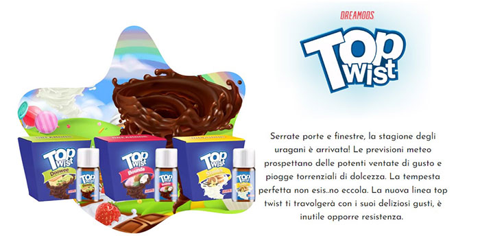 Aromi Dreamonds Top Twist - La nuova linea top twist ti travolgera con i suoi deliziosi gusti, e inutile opporre resistenza.