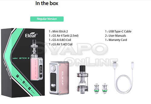 Contenuto della confezione istick mini 2