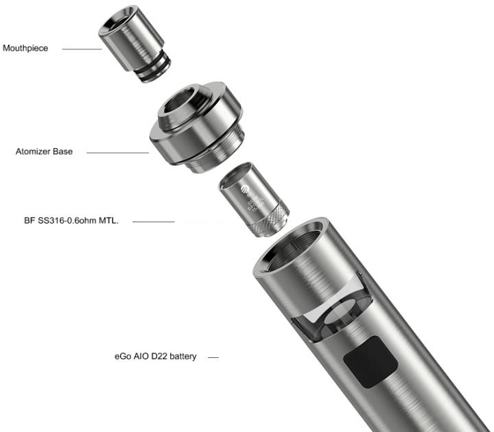 Joyetech Ego Aio D22 Configurazione Standard