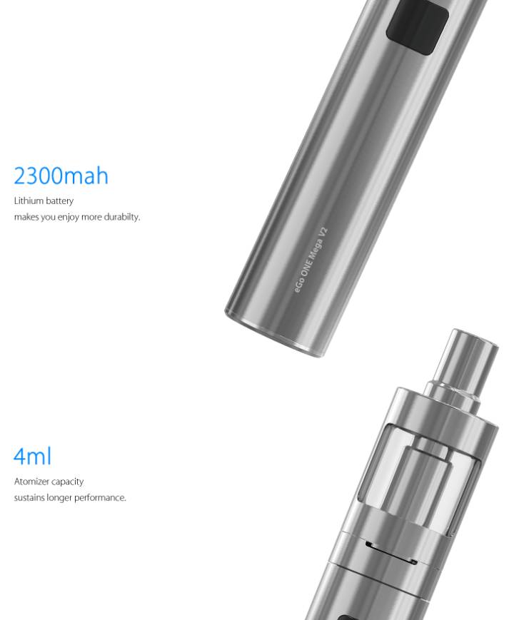 Joyetech Ego One V2 Mega 4ml 2300mah Kit Completo 3 Joyetech Ego One V2 Mega 4ml 2300mah Kit Completo 3