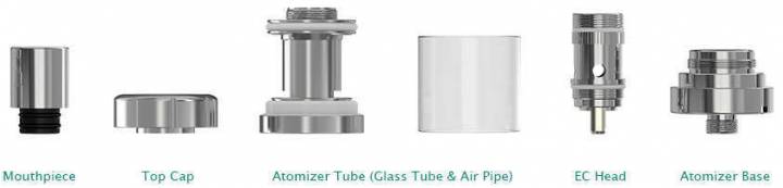 Eleaf Melo 3 Mini Ec 0.3 0.5ohm Tc 0.5ohm Ni 0.15ohm 3