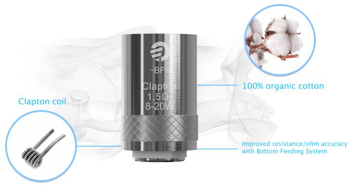 Head Coil Joyetech Bf Clapton-1.5 Ohm Ricambio Per Atomizzatore Cubis 0