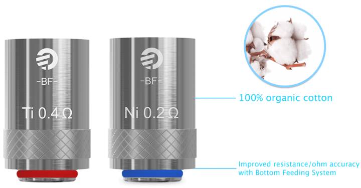 Head Coil Joyetech Bf-ni 0.2 Ohm Ricambio Per Atomizzatore Cubis 0
