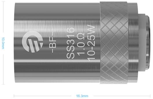 Head Coil Joyetech Bf Ss316-0.5 Ohm Ricambio Per Atomizzatore Cubis 2
