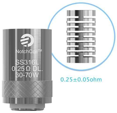 Notchcoil 0.25 Ohm Ricambio Per Cubis Aio Cuboid Mini 0