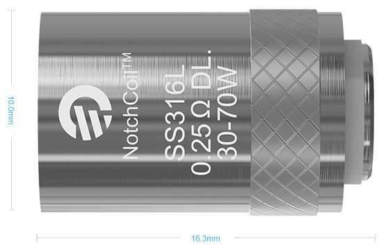 Notchcoil 0.25 Ohm Ricambio Per Cubis Aio Cuboid Mini 3