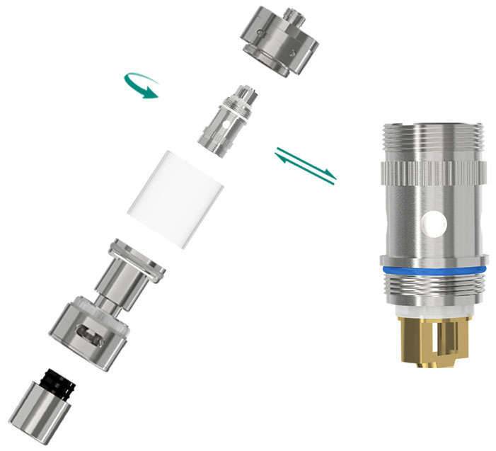 Eleaf Melo 2 Atomizzatore Ec Tc Ni 12 Eleaf Melo 2 Atomizzatore Ec 0.3ohm Tc 0.5ohm Ni 0.15ohm 12