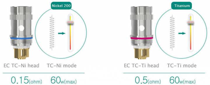 Eleaf Melo 2 Atomizzatore Ec Tc Ni 4 Eleaf Melo 2 Atomizzatore Ec 0.3ohm Tc 0.5ohm Ni 0.15ohm 4