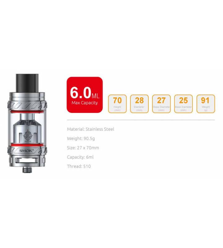 Resistenza Smok Tfv12 Q4 0.15 Ohm Quadruple Coils 60-190w 1