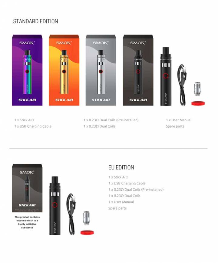 Stick Aio Smok 1600mah 45w 3