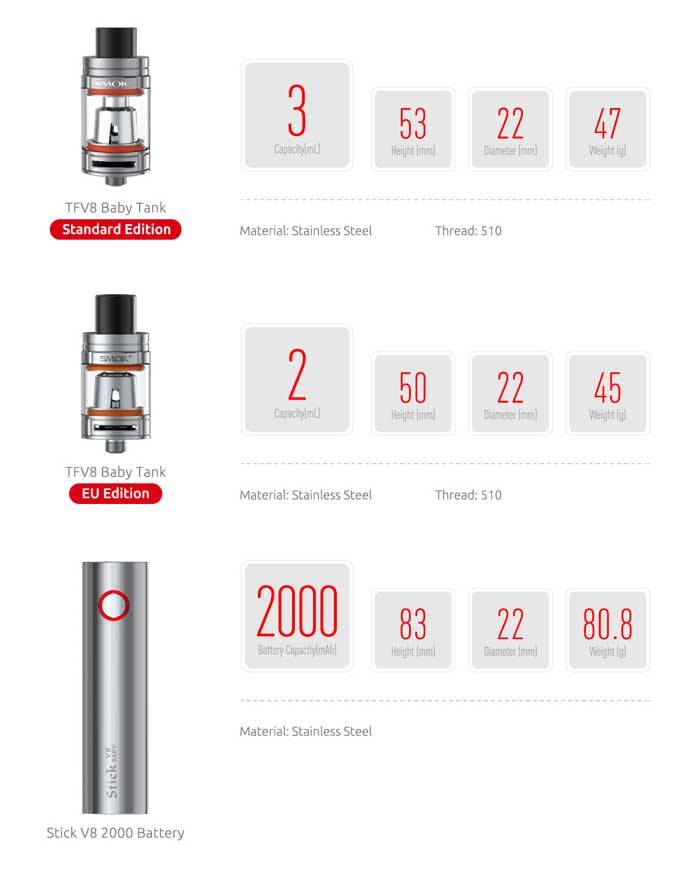Stick V8 Baby Kit Smok 1