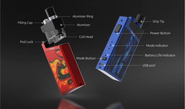 Smok Trinity Alpha Pod Smok Trinity Alpha Pod Componenti