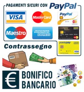 Metodi di Pagamento Paypal Contrassegno Bonifico Bancario
